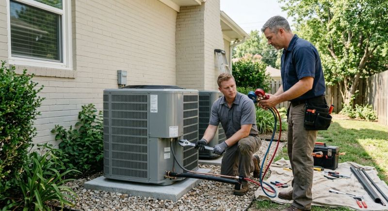Central AC Installation project example